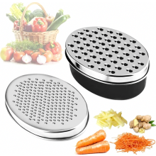 Käsereibe mit Behälter, Reibe für die Küche mit 2 Größen, für geschredderten Käse, Ingwer, Zitrone, Karotte, Gemüse