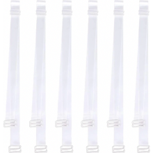 Tirantes transparentes para sujetador, 3 pares, invisibles, antideslizantes y ajustables, para sujetadores sin tirantes, 12 mm