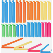 Confezione da 32 clip per sacchetti di plastica, clip riutilizzabili per sigillare gli alimenti, disponibili in misure da 7, 9, 11 e 16 cm, colori a