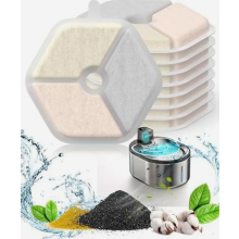 Paquete de 9 filtros de repuesto para fuente inalámbrica para gatos de 4 l con sensor de movimiento, recambio para agua limpia