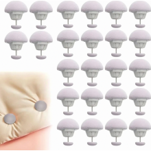24 Pack Grey Plastic Duvet Clips, 3 x 2.5 cm Quilt Fixers for Duvet Covers, Bed Sheets and Comforters, Secure Bedding Clamps