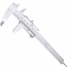 Analoger Messschieber 150 mm, Schieblehre mit 0,02 mm Genauigkeit und Feststellschraube für Haushalt, Werkstatt und Industrie