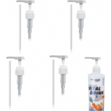 Dávkovacie pumpy na sirup s objemom 4 l, opakovane použiteľné, závit 28/410, hlavice pumpy 30 mm, pre univerzá