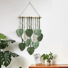 Ručne tkaná nástenná tapiséria v štýle Boho do spálne, detskej izby a obývačky, mäkká tkaná nástenná dekorácia