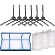 10 Piece Replacement Parts Kit for V5s Pro, V5x, V5s, V5, V3s and V3 Robot Vacuum Cleaners, Filters and Brushes