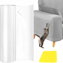 Self Adhesive Cat Scratch Protection Film, 5m x 20cm Furniture Guard for Sofas, Cat Trees, Walls and Other Surfaces