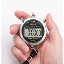 Digital Waterproof Stopwatch, 1/100 Second Precision Timer with Large LCD Display for Football Coaches and Sports Training