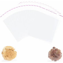 100 sacchetti trasparenti in cellophane, richiudibili e autosigillanti, ideali per biscotti, dolci, gioielli e confezioni regalo, 8 x 12 cm.