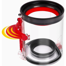 Small Dust Bin 969509-02 for V10 Motorhead and Fluffy Vacuum Cleaner, 14.5 cm Replacement Container Canister Part