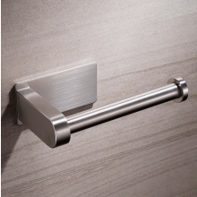 Toiletpapierhouder zonder boren, zelfklevende roestvrijstalen wc-rolhouder voor toilet, badkamer en keuken, zilverkleurig