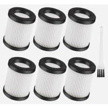 6 Pack Washable Replacement Filters for Cordless Vacuum Cleaners, Reusable Dust Filter Cartridges for Home Cleaning