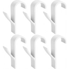 6 Pack Hooks for Round Radiators, Towel Rail Hooks Compatible with Standard Radiators, Pink and White