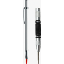 2 Stück automatische Körner mit Federmechanismus, Satz Metallkörner für Metall, Holz, Glas und dünne Stahlbleche, robust und präzise