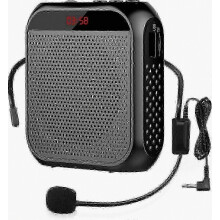 Amplificatore vocale wireless portatile con microfono per parlare in pubblico, presentazioni, insegnamento e utilizzo in classe.