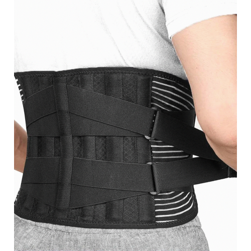 Back Brace Lumbar Support Belt for Herniated Disc, Adjustable Lower Back Support Strap, Breathable Waist Support, Size L 95-115 cm