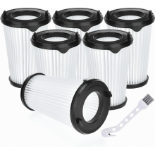6 stuks filters voor draadloze steelstofzuiger, vervangingsfilters voor dierenharen en fijn stof, wasbaar stofzuigeraccessoire