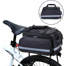Waterproof Bicycle Rear Rack Bag with Rain Cover, Large Capacity Pannier for Commuting, Touring and Everyday Cycling