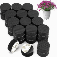 50 Pack Invisible Plant Pot Feet, Non Slip Flower Pot Risers for Indoor and Outdoor Garden Planters, 30 x 20 mm