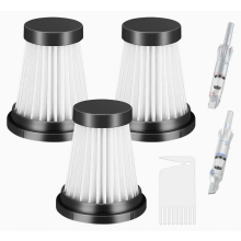 3 stuks HEPA vervangingsfilters voor K12 Pro en K13 accustofzuigers, wasbaar filter voor handstofzuiger, duurzaam accessoire