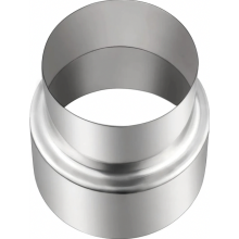 Riduttore per tubo di stufa in acciaio inox da 120 mm a 100 mm, adattatore per canna fumaria per camino, condotto e tubo di ventilazione
