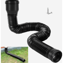 Prolunghe per pluviali, connettori per tubi di drenaggio per giardini, aree esterne e sistemi di drenaggio dell'acqua, neri