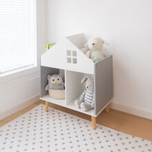 Kinderhuisvormige plank, MDF en grenenhout