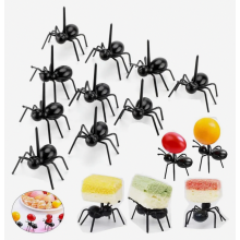 Reusable Fruit and Dessert Fork Picks, 24 Pack Creative Snack Cake Food Forks with Storage Box for Parties and Kitchen
