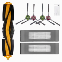 8 Piece Vacuum Cleaner Accessory Kit with Main Brush, 2 Filters, 4 Side Brushes and 1 Cleaning Tool for Compatible Robot Vacuum Cleaners