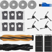 Robot Vacuum Cleaner Replacement Accessory Kit with Main Brush, 2 Filters, 4 Side Brushes, 4 Mop Pads and 6 Dust Bags