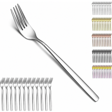 12 Piece Stainless Steel Dinner Fork Set, Modern Dishwasher Safe Table Forks for Home, Restaurant, Hotel, Wedding and Party