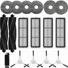 Ersatzteilset für L10s Ultra, L10 Ultra, L10 Prime und L10s Pro Generation 2, 6 Wischtücher, 4 Filter, 2 Hauptbürsten, 4 Seitenbürsten