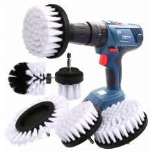 Bürstenaufsatz für Bohrmaschine, 5-teiliger Reinigungsbürstensatz für Felgen, Badewanne, Fliesen, Küche, Auto, Sofa, Ecken und Grill