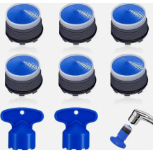 6 Pack M18.5 Tap Aerators, Tap Flow Regulators with 2 Keys for Kitchen Water Filtering and Softening