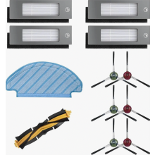 Vacuum Cleaner Replacement Parts Kit with 1 Main Brush, 1 Mop Cloth, 4 Filters and 6 Side Brushes for Home Cleaning
