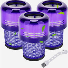 Confezione da 3 filtri di ricambio per aspirapolvere Absolute Animal Extra Pro Detect Torque Drive, modello V11 V15 SV14 SV17 SV22, unità grande lav