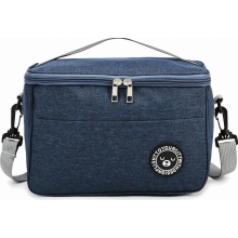 Koeltas 5,5 l, kleine opvouwbare picknicktas en lunchtas, draagbaar voor reizen, picknick, wandelen en barbecue, blauw