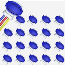 20 Pack Robotic Lawn Mower Cable Connectors, Waterproof 314 Wire Clamps for Boundary Wire Repair and Cable End Splicing Kit