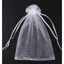 100 sacchetti regalo in organza bianca 20 x 30 cm, sacchetti per gioielli con coulisse per matrimoni, feste, Natale e per conservare regali