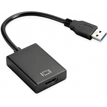 USB naar HDMI adapter 1080p beeldkwaliteit voor pc en laptop, voor dubbel scherm, uitbreiden en spiegelen, compatibel met beamer