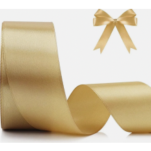 Nastro di raso dorato da 4 cm, 22,8 m, nastro in tessuto di alta qualità per fiocchi, ideale per matrimoni, confezioni regalo, lavori creativi, comp
