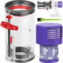 Stofreservoir V10 voor SV12 SV13 SV27 stofzuiger, opvangbak met vervangingsfilter, transparante afvalbak voor stof en vuil