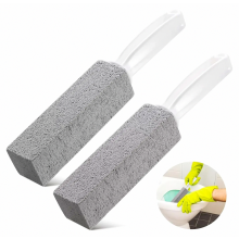 Toilettenreiniger im 2er-Pack aus Bimsstein mit ergonomischem Griff, entfernt Kalkablagerungen und Flecken in Toilettenschüsseln