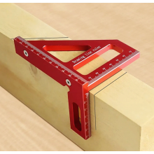 Righello di misurazione 3D multiangolo, goniometro per lavorazione del legno in lega di alluminio a 45/90 gradi, strumento di tracciatura ad alta pr