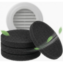 8 stuks ronde luchtfilters 140 mm, 50 PPI, filterklasse G3, vervangingsfilters voor ventilatiesystemen en woningventilatie