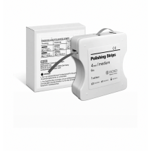 Tiras de pulido dental rosa, papel abrasivo interdental de resina, grano medio de 50 micras, 4 mm de ancho, rollo de 6 m para clínica
