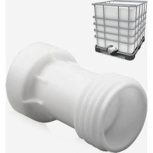 S60x6 IBC Extension Spacer Adapter, Compatible with Coarse Thread 1000 Litre Water Tank Containers, White Accessory