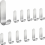 12 Pack SUS304 Stainless Steel Adhesive Hooks, No Drill Waterproof Rustproof Wall Hooks for Bathroom Kitchen, Silver 1