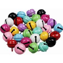 30 kleine bunte Glöckchen mit Öse, 14 mm Schellen Anhänger zum Basteln für Schmuck, Weihnachten, Haustierhalsbänder und Dekoration