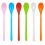 6 Pack Reusable Long Handle Plastic Spoons, Dessert, Egg, Ice Cream, Jam, Cocktail, Yoghurt and Tea Spoons for Home 1