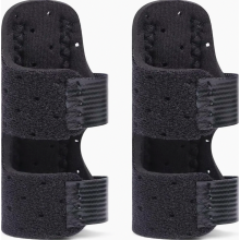 Fingerschiene 2 Stück, weiche Fingerbandage zur Stabilisierung, bequeme Fingerstütze bei Bruch, Verstauchung, Arthritis, Sehnenentzündung, schwarz